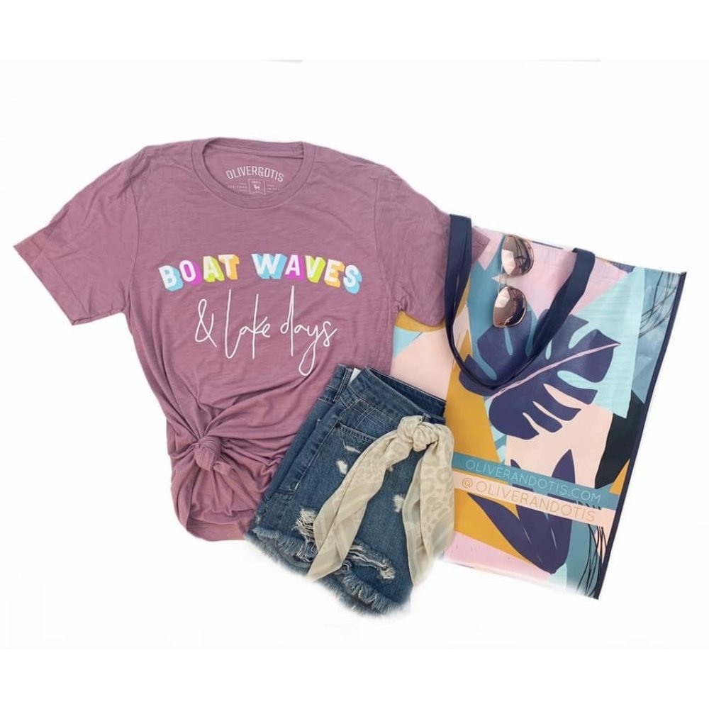 Oliver & Otis  Boat Waves & Lake Days Graphic Tee Shirt - Picture 2 of 2